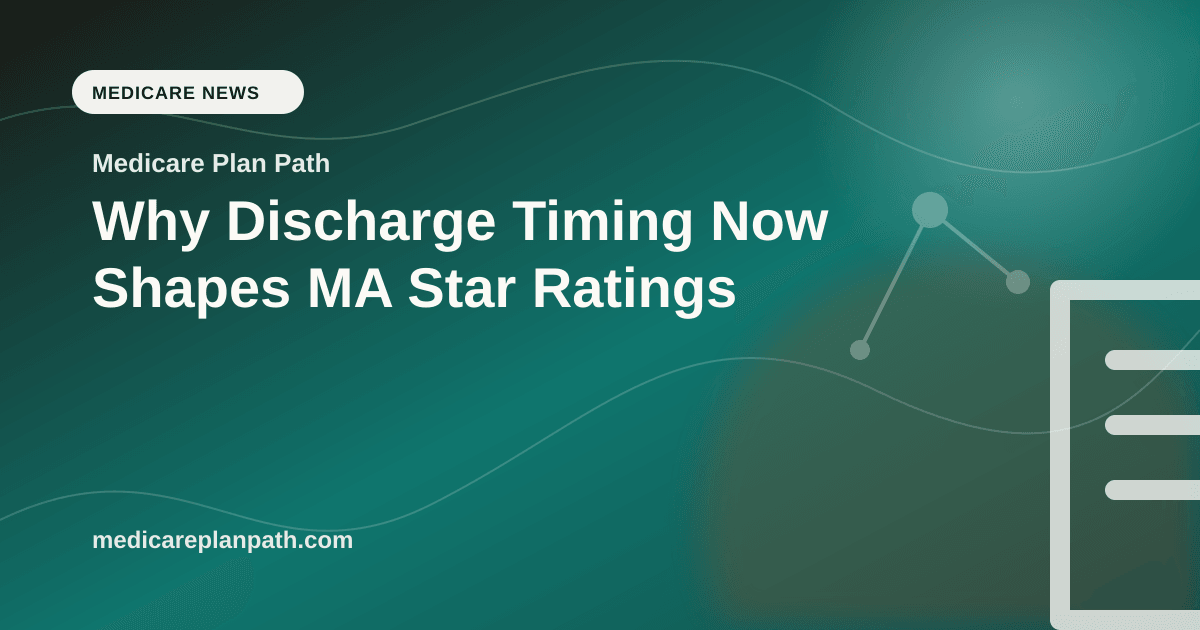 Why Discharge Timing Now Shapes MA Star Ratings