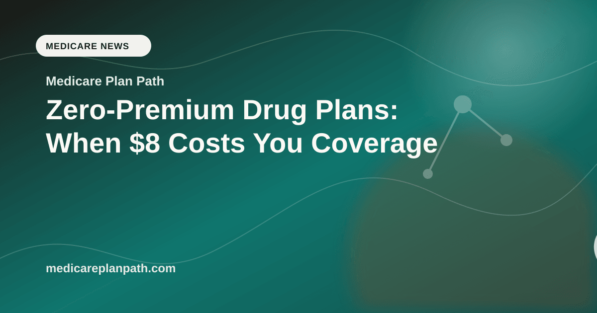 Zero-Premium Drug Plans: When $8 Costs You Coverage