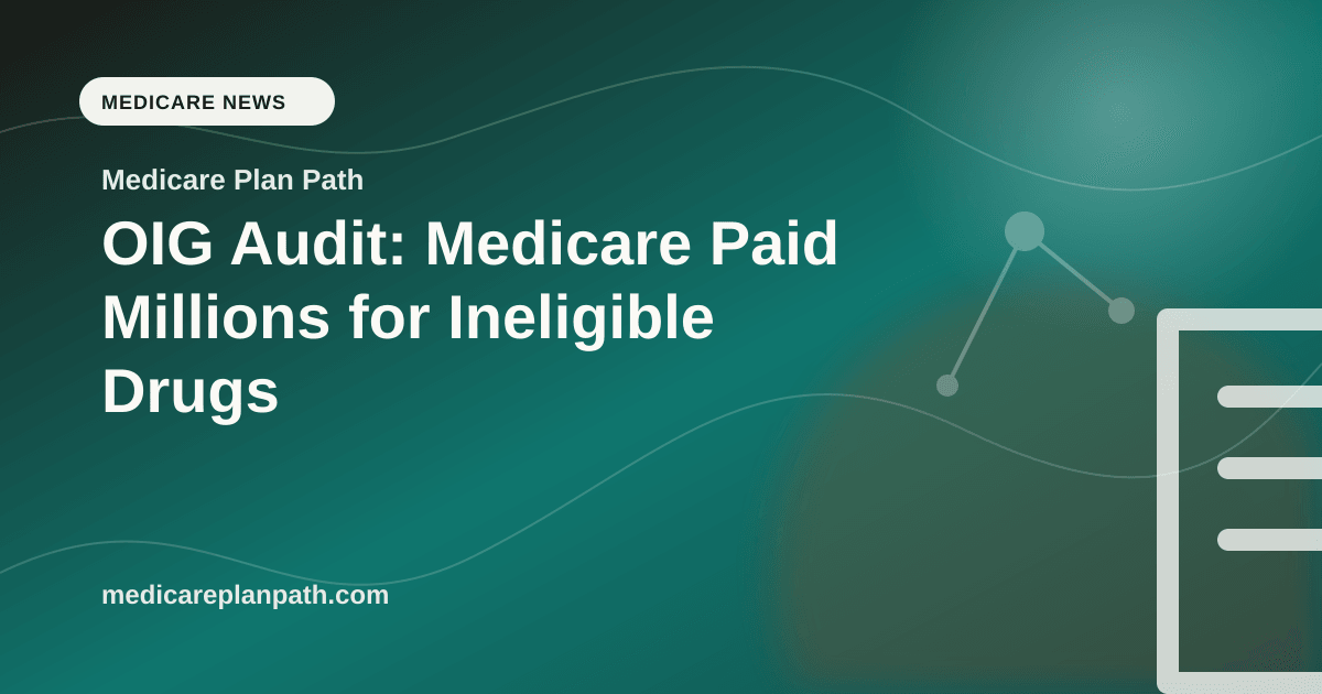 OIG Audit: Medicare Paid Millions for Ineligible Drugs